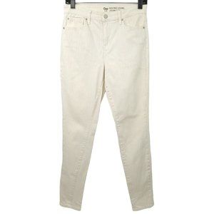 Gap High Rise Legging Striped Pants Womens Sz 6 28R Brown Tan Pockets Belt Loops